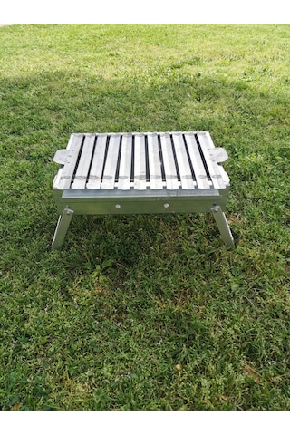 1. Kalite Paslanmaz Krom Gövde.1.2mm 35x55 Cm Mangal Gri