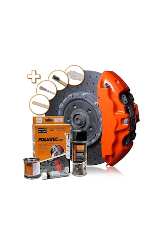 Foliatec Fren Kaliperi Boya Seti 3 Komponet Alev Turuncusu