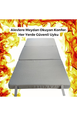 Xpermate Maxisafe Pro Şantiye Yatağı İşçi Yatağı 80x180x8 Cm Gri