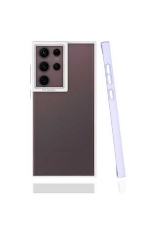 Galaxy S22 Ultra Kılıf Zore Mima Kenarları Renkli Silikon Kılıf