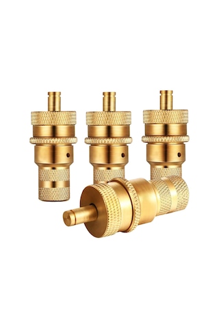 Ximistore9 4 Adet Bakır Lastik Deflasyon Valfi - Amerikan Tipi Fısık, Hızlı Basınç Ayarlama, Off-road Ve Çöl Araçları İçin
