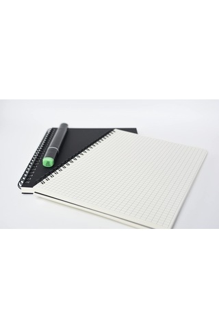 2'li Kareli Defter, A5 Boyut 15x21 Cm , 60 Yaprak, 90gr. Ivory Kağıt, Siyah Ve Kraft Kapaklar, Ofis İçin İdeal, Planlayıcı Kareli
