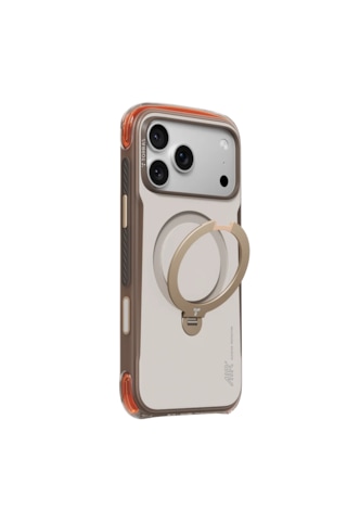 Torras Apple iPhone 17 Pro Max / 18 Pro Max Uyumlu Ostand Q3 Air Pro Standlı Magsafe Kapak Kahverengi