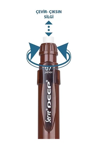 Serve Deep Mekanik Kurşun Kalem 0.7mm Toprak Kahverengi