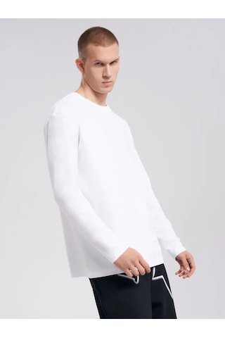 Tvoe Pamuklu Klasik Uzun Kollu Uzun Kollu Tişört 249007435 Beyaz
