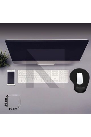 MP01 - Siyah Elips Bilek Destekli Konforlu Kaymaz Taban