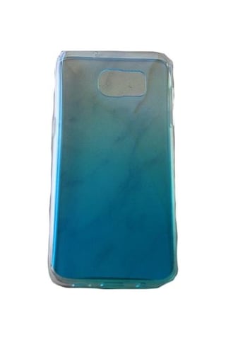 Galaxy S7 Edge İle Uyumlu Deniz Dalgası Silikon Kılıf Mavi