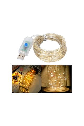 Xtechnx Xtechn685431 Powermaster Pm-37723 Usb Girişli Uzaktan Kumandalı 30 Metre 8 Modlu Günışığı Dekoratif Yılbaşı - Peri Led Işık Kod:37723 Renkli