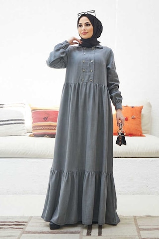 Neways 6593 - Liyosel Elbise Gri