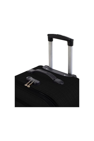 Kabin Boy 4 Teker Kumaş Valiz Siyah 1081 Siyah