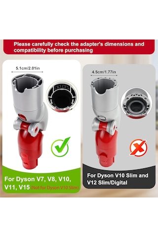 Düşük/uzun Menzilli Quick Release 970790-01 İçin Dyson V7 V8 V10 V11 V15 Outsize Elektrikli Süpürge Diğer