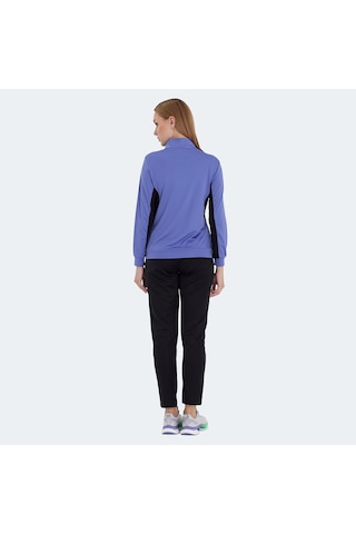 Slazenger RECTOR Kadın Fermuarlı Dik Yaka Cepli Mor Eşofman Takımı