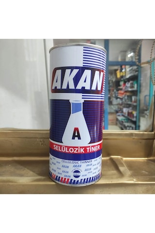 Akann Selülozik Tiner Yüksek Çözülme Metal Kutuda Extra Yüksek Kalite Brüt:750 Ml