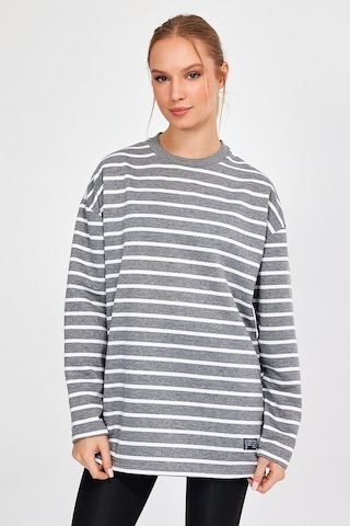 Alexander Gardi Alexandergardı Çizgili Oversize Sweatshirt B23-00158 001