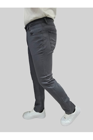 Erkek Enjoy Regular Fit Ligralı Açık Gri Kot Pantolon AÇIK GRİ