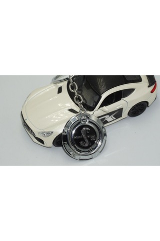 Dk Mustang Shelby Gt500 Snake Logo Krom Metal Anahtarlık