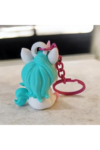 Unicorn Anahtarlık Mavi 3adet Mavi