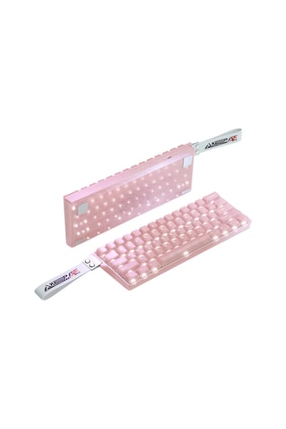 Cool 60 Pink-clear %60 Ice Blade Manyetik Switch 8k Hz He Hotswap Rgb İngilizce Gaming Klavye