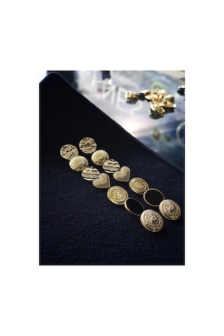 Z.a.r.a Gold Kombin Düğme Seti 7 Model 7 Adet