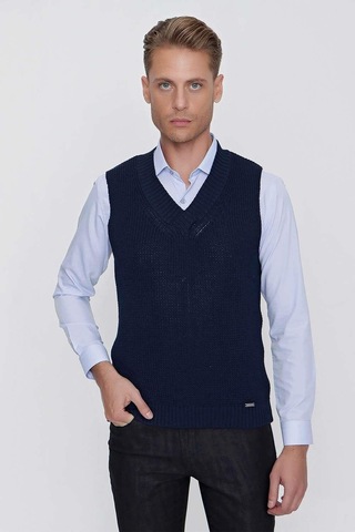 Efor Süveter 01 Slim Fit Lacivert Süveter Triko Lacivert
