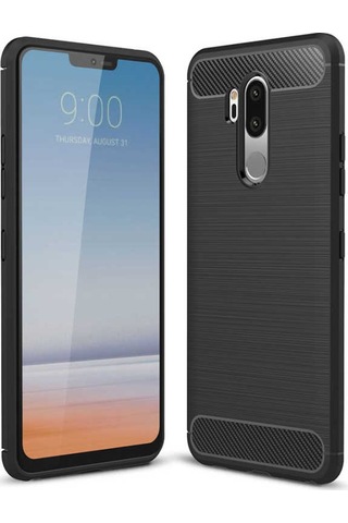 LG Uyumlu G7 Kılıf Zore Room Silikon Kapak Gri