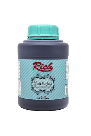 Rich Multi Surface Her Yüzey için Akrilik Boya 1250 Cc 2238 Siyah