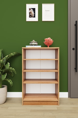 Asra Trend 4 Katlı Açık Raflı Ayakkabılık A-31 %100 MDF Modern Bot Uyumlu Düzenleyici Petra