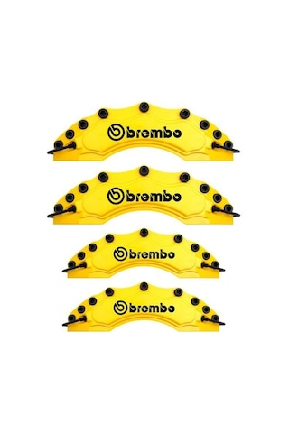 Nissan Uyumlu Brembo Sarı Kaliper Kapağı 4 Parça Ön Arka Set