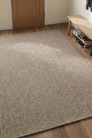 Sagor 199902 Kahverengi - Doğal Dokulu Kahverengi Halı Modeli Kahve