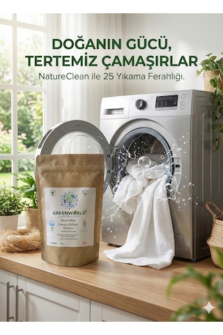 Bitkisel Çamaşır Makinesi Deterjanı 1.5 Kg - Doğal Ve Kimyasalsız Temizlik