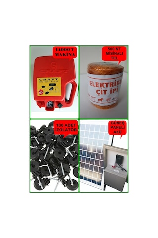 5 Dönüm İçin 14Kw Elektrikli Çit Finike Telli