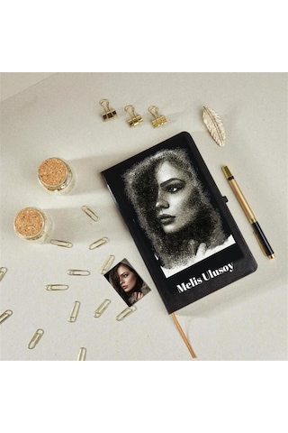 Kişiye Özel Karakalem Tasarımlı Defter