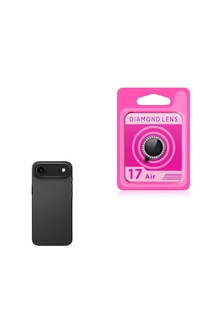 Senon Apple İphone 17 Air İçin Zore Cl-06 Kamera Lens Koruyucu Siyah