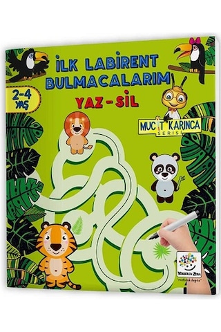2-4 Yaş Mucit Karınca Yaz-Sil Kitaplar-2