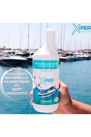X-per Marine - Kaymaz Zemin Ve Oksit Temizleyici Bixyphos 120 1 L : Doğa Dostu Formülle Güverte Ve Kromlarda Kusursuz Temizlik