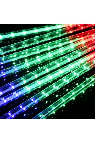 Maiyame Mavi Dışarıda Kullanım Su Geçirmez Led Yıldız Yağmuru Işık Zinciri, Noel Dekorasyonu, 80 Cm Tek Şerit 20 Adetten Başlar Diğer