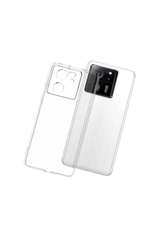 Jenerik Xiaomi Mi 13t Pro Kılıf Lüx Şeffaf Silikon