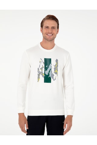 Pierre Cardin Erkek Ekru Sweatshirt 50290612-vr019 Ekru