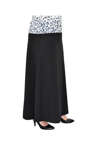 Kadın Uzun Cepli Lastikli Kloş Etek Bgl-st04729 Siyah