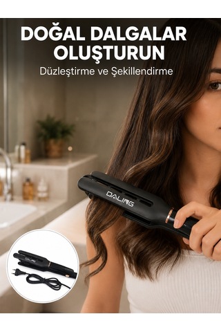 Seramik Plakalı Daling Saç Düzleştirici Kırılma Ve Dolanma Önleyici Yeni Nesil - Lisinya
