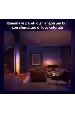 Philips Hue Gradient Signe Akıllı Led Zemin Işığı, Lambader, Siyah Genel
