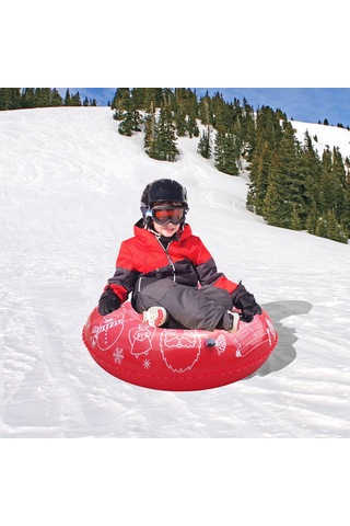 Moveevo "büyük Boy Pvc Kayak Tüpü - Çocuklar Ve Yetişkinler İçin Renkli Kış Eğlencesi" Diğer