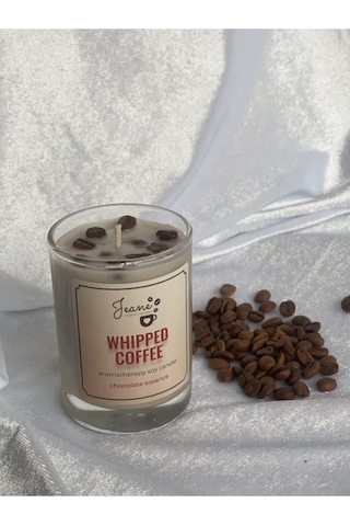 Jeane Candles Gerçek Kahve Çekirdekleri Çikolata Kokulu Kahve Rüy