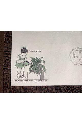1986 Cuba Fdc Xxv. Aniv. De Los Circulos İnfatiles Cuba Küba İlk Gün Zarfı Çocuk Çemberi 25. Yıl