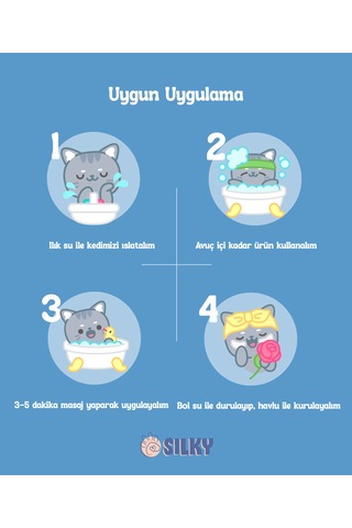 Silkypetwash - Kedilere Özel Tüy Ve Deri Bakım Şampuanı - 250ml