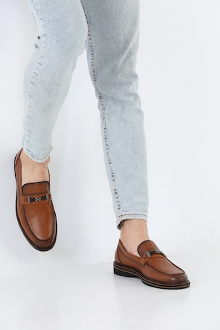 M.Karaca Hakiki Deri Ortopedik Tokalı Klasik Erkek Ayakkabı A.kah