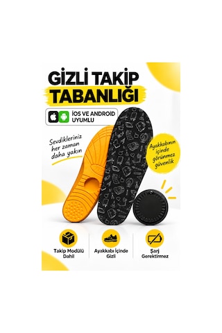 Çocuk Takip Tabanlığı İos Ve Android Uyumlu Akıllı Gizli Takip Cihazı Ortopedik Tabanlık