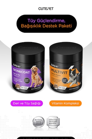 Köpek Tüy Sağlığı & Bağışıklık Destek Pakedi Köpek Tüy Sağlığı & Bağışıklık Destek Pakedi