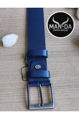 Man-da Deri Manda Derisi Kemer Lacivert