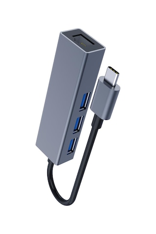 Dm Chb013 Type C To Rj45 Gigabit Ethernet Ve Usb 3 0 Çoklayıcı Dönüştürücü